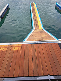 Schwimmsteg, Elemente, Details